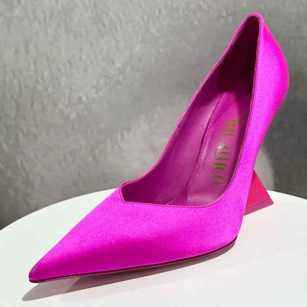 🌹 THE ATTICO🌹Cheope High-heel Fuchsia Pumps Size: 37 - Picture 4 of 16